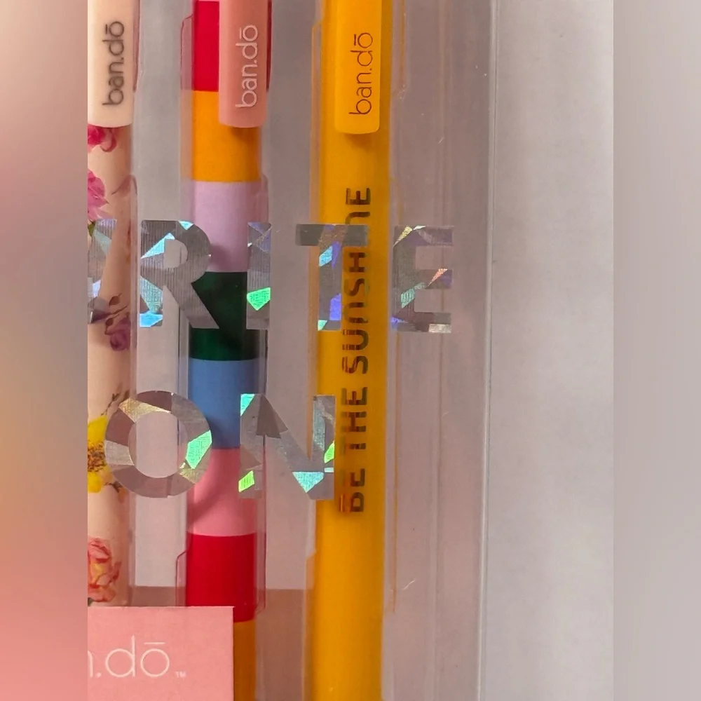 ban.do Stationery Bundle –Happy Hour Deluxe Notepad Set + Mechanical Pencils NEW